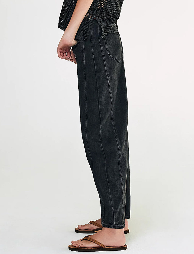 Wide-Leg Denim Pants