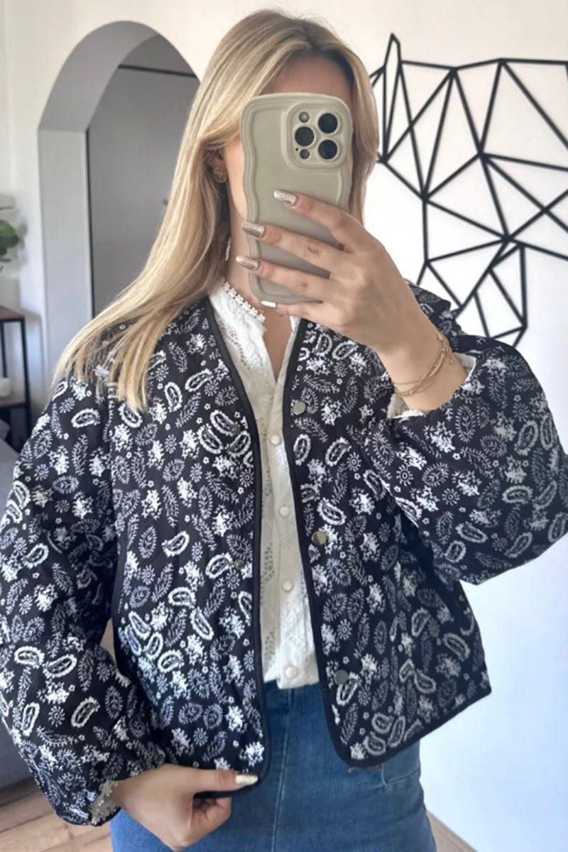 Printed Patchwork Jacket