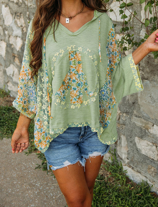 Oversized Casual Printed Top