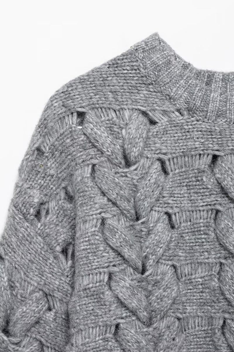 Cable Knit Pullover Sweater