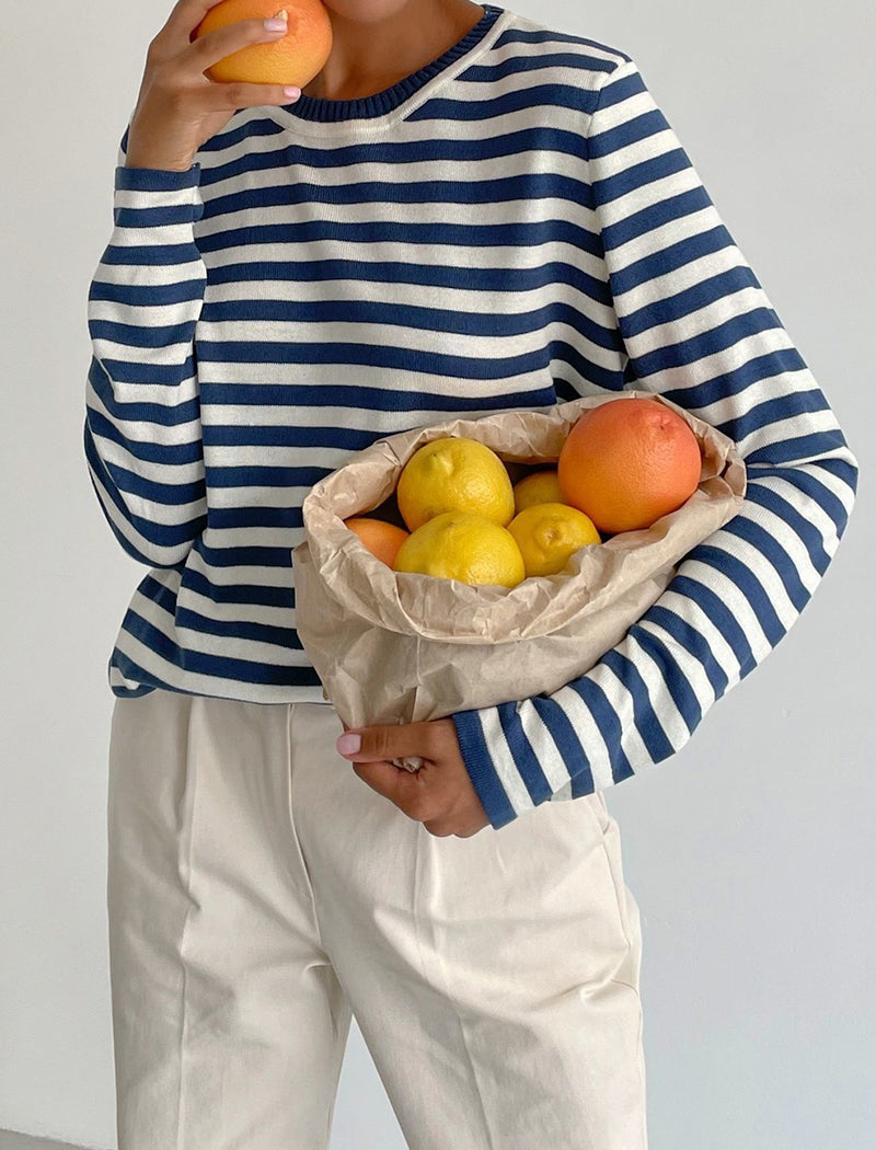 Striped Pullover Sweater