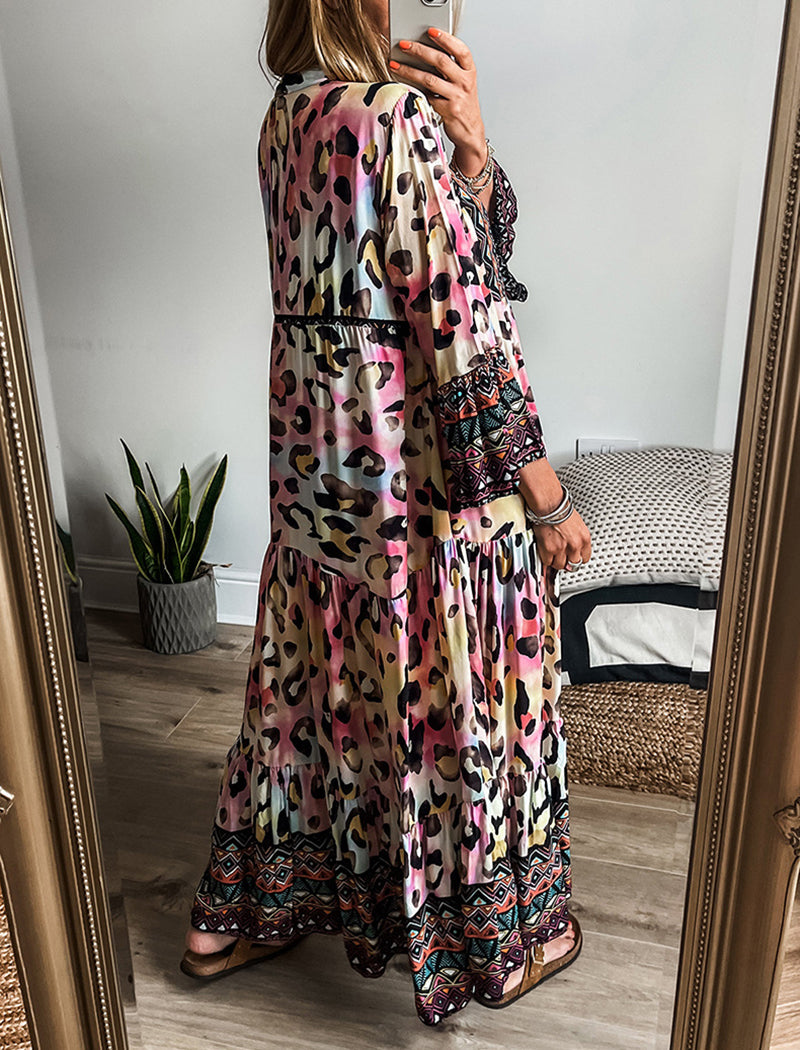 Leopard Print Maxi Dress