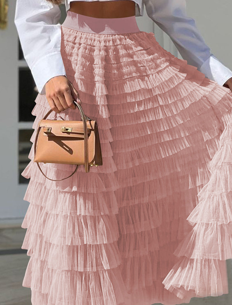 Layered Tulle Skirt