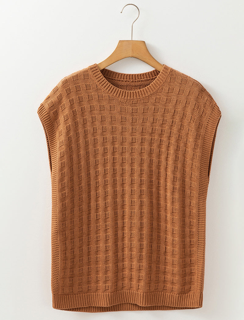 Crew Neck Knit Pullover