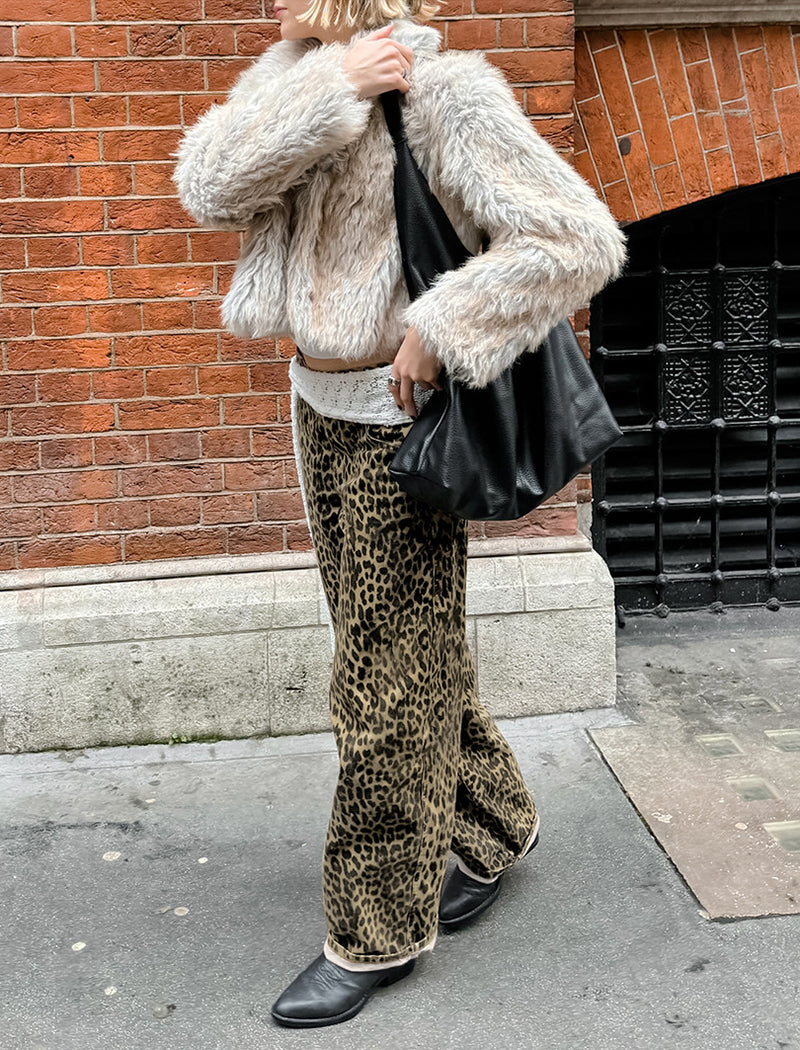 Vintage Leopard Print Pants