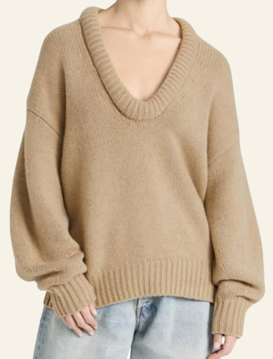 U-Neck Knit Sweater