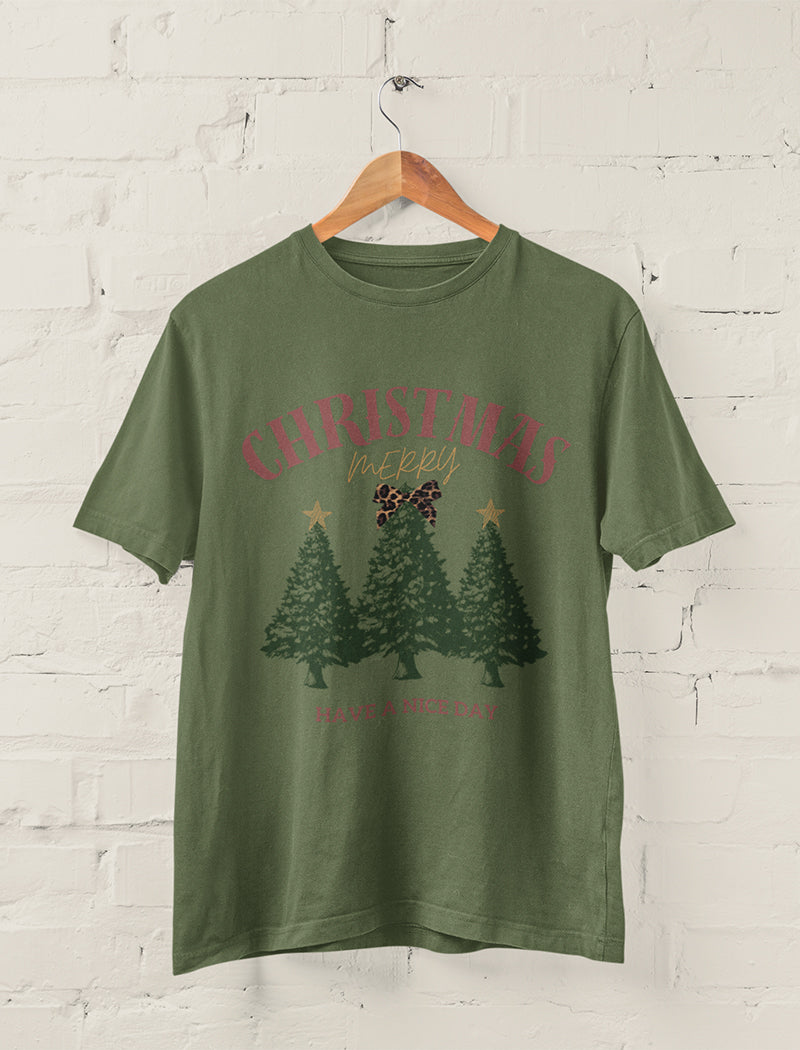 Merry Christmas Tree Graphic Tee