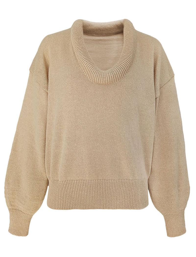 U-Neck Knit Sweater