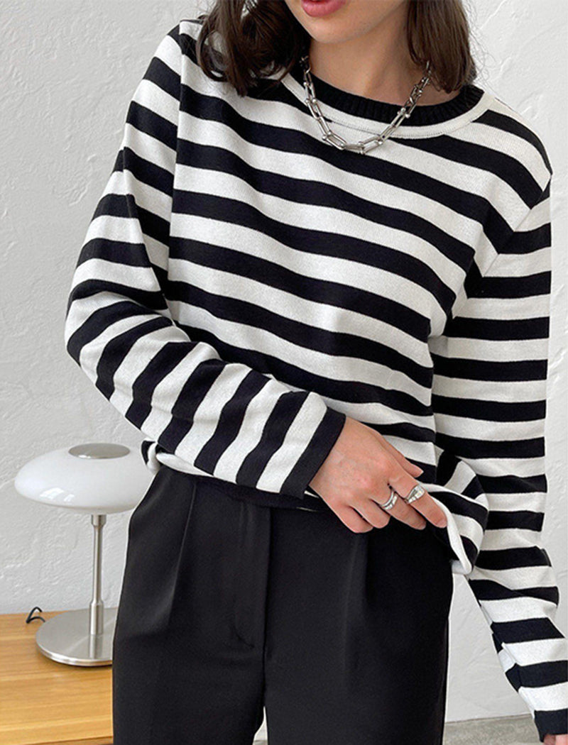 Striped Pullover Sweater