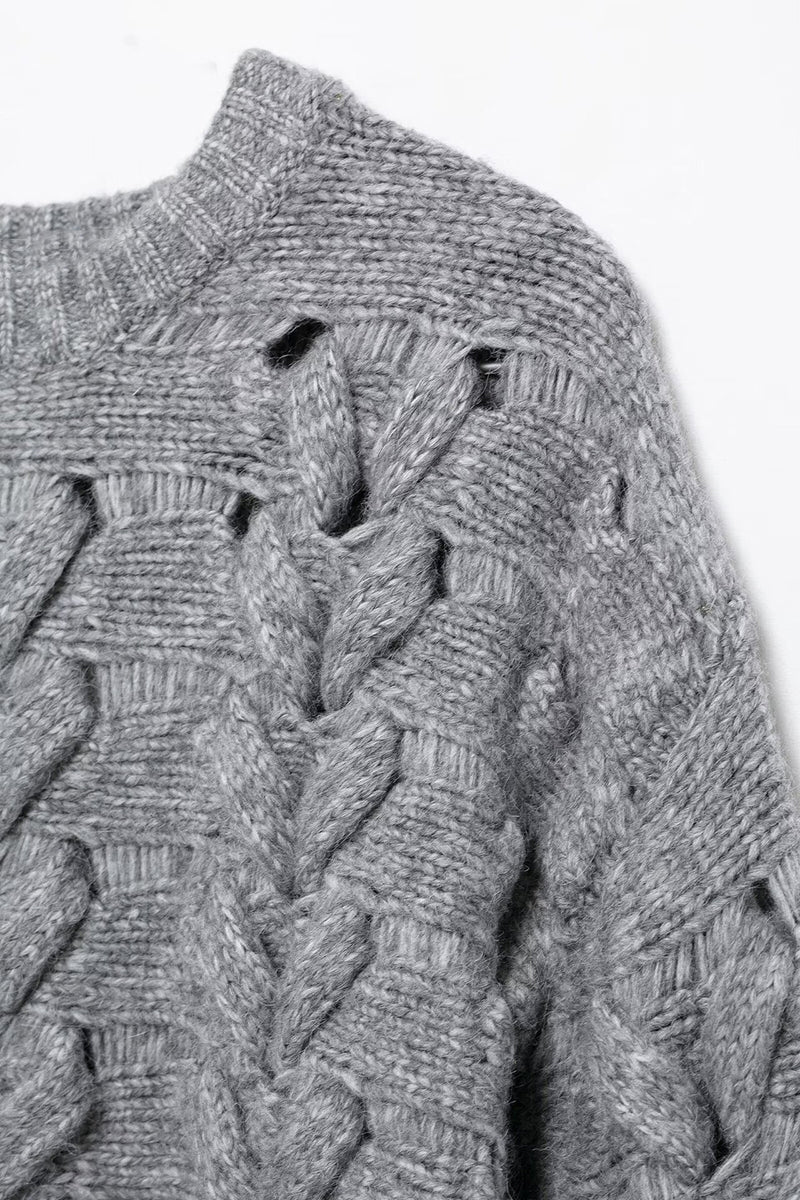 Cable Knit Pullover Sweater