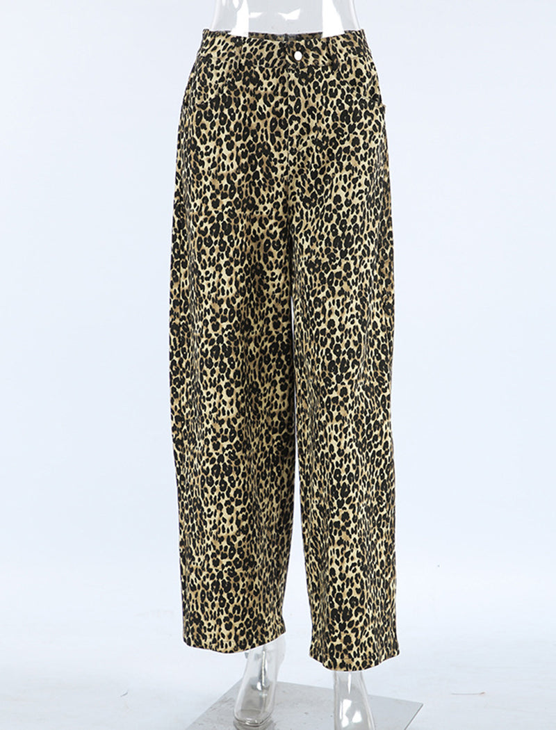 Vintage Leopard Print Pants