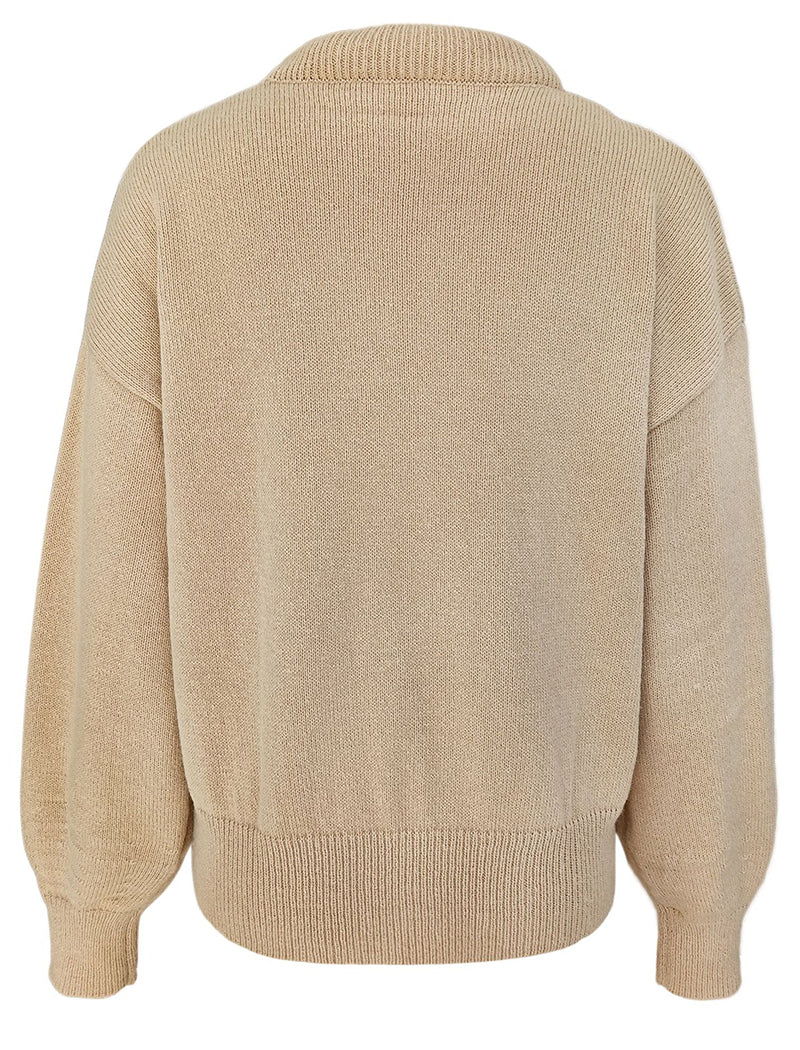 U-Neck Knit Sweater