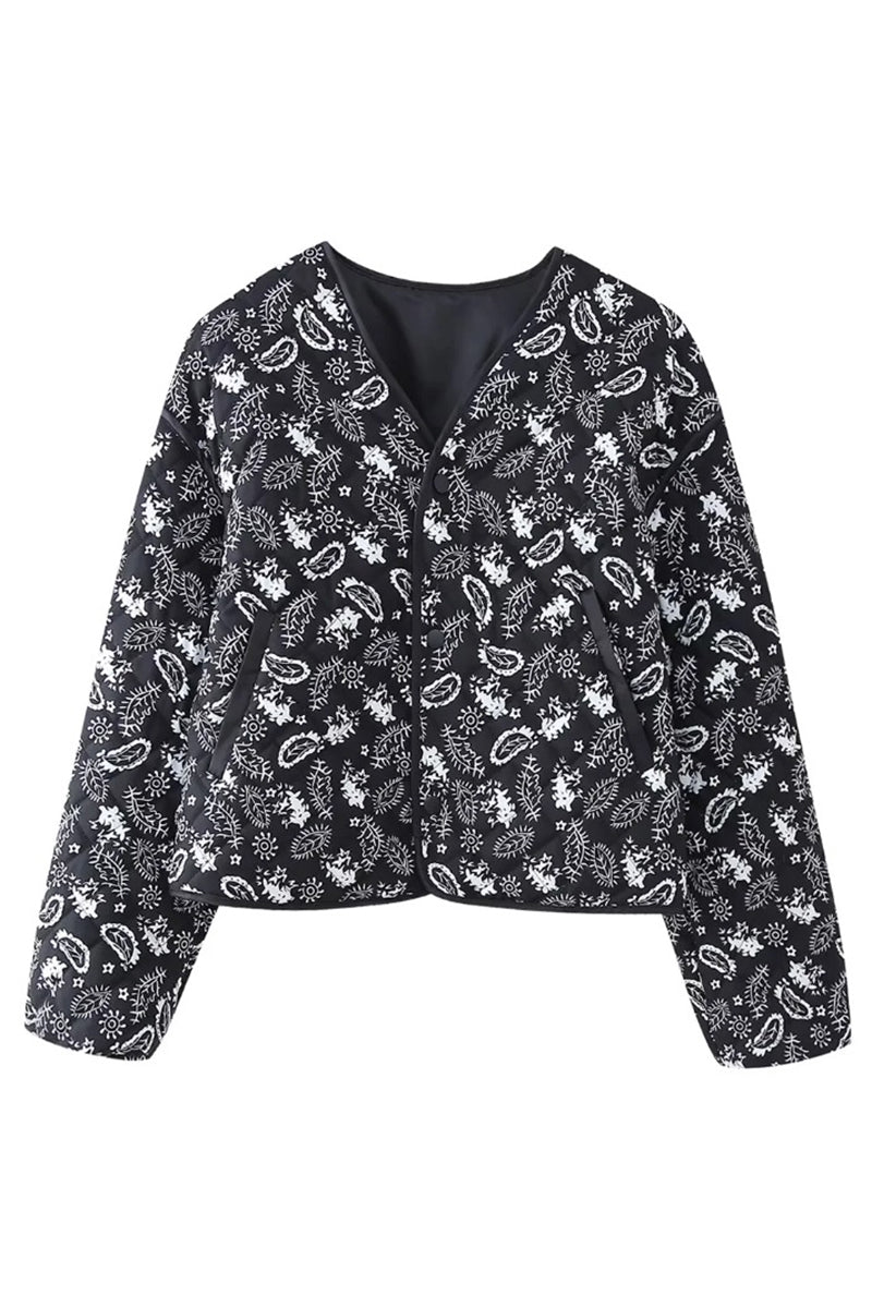 Printed Patchwork Jacket