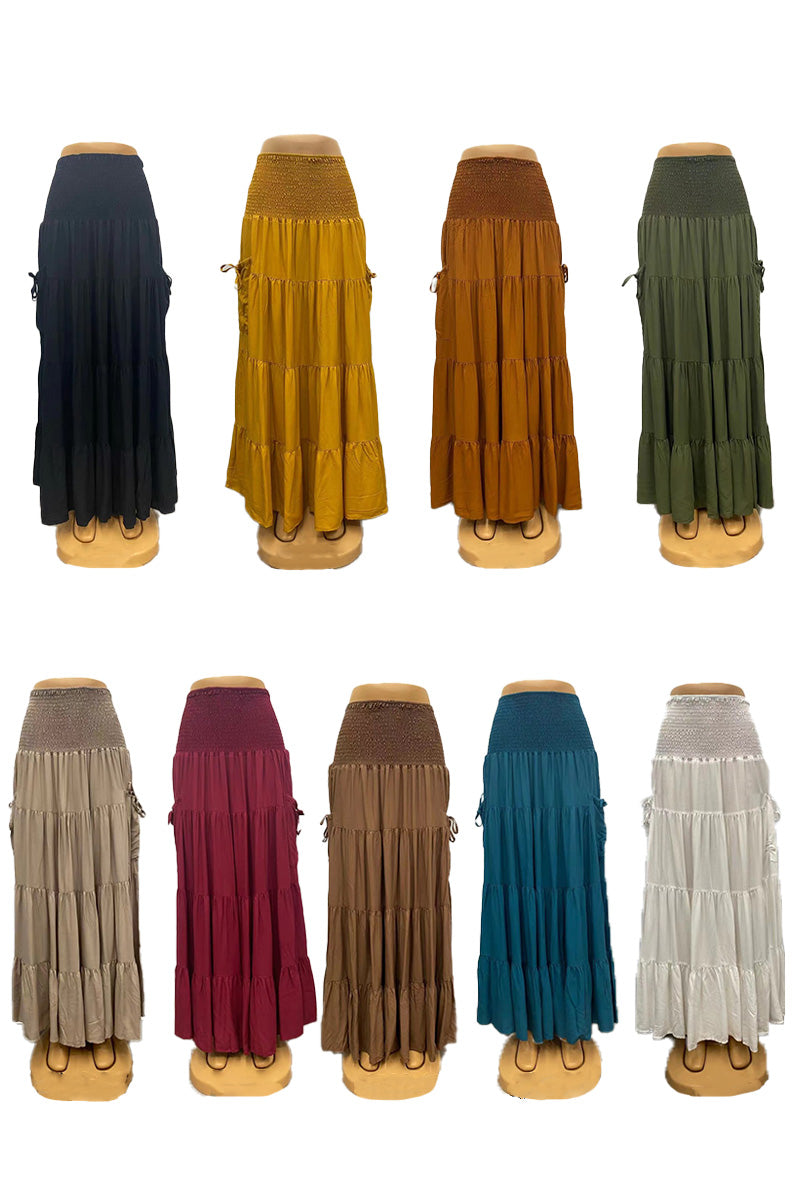 Bohemian Tiered Maxi Skirt