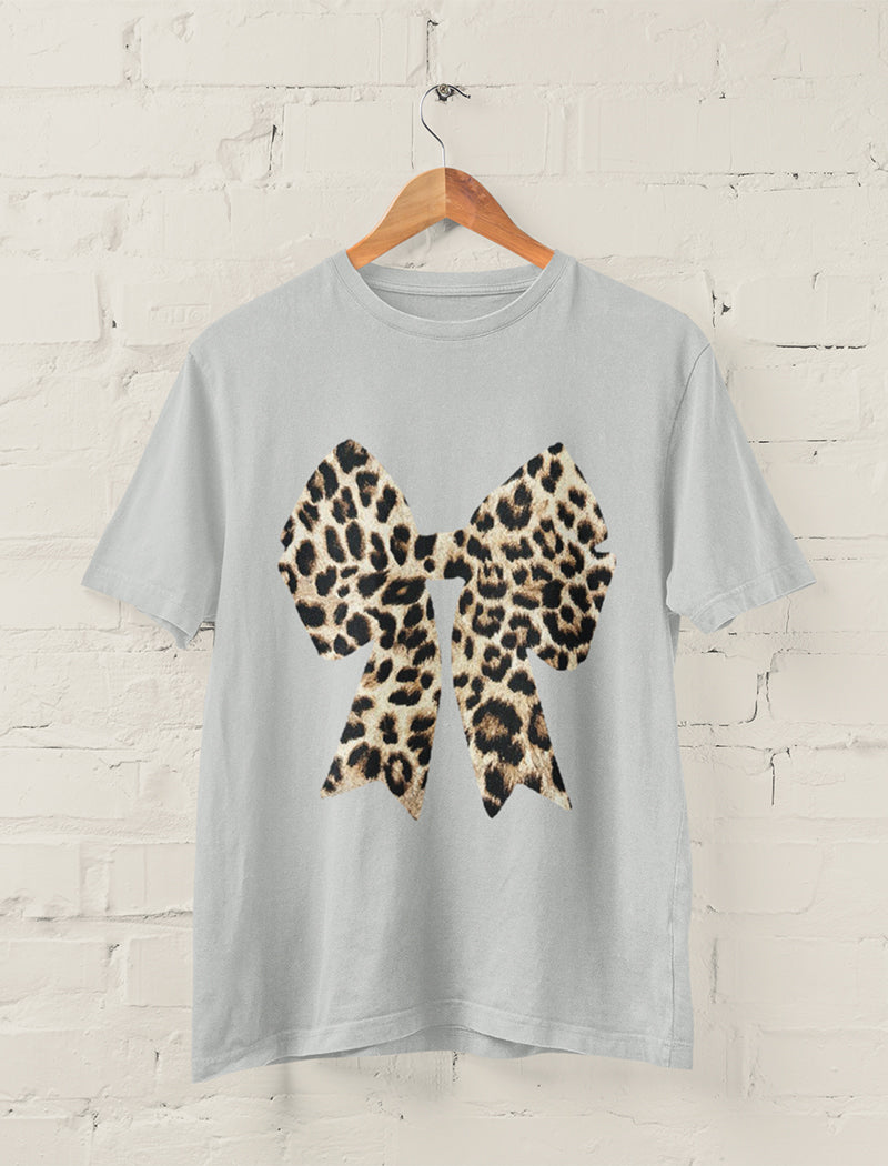 Leopard Bow Graphic Tee