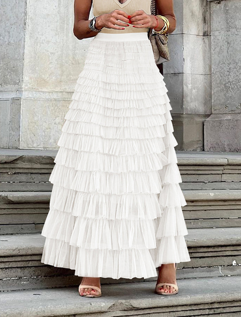 Layered Tulle Skirt