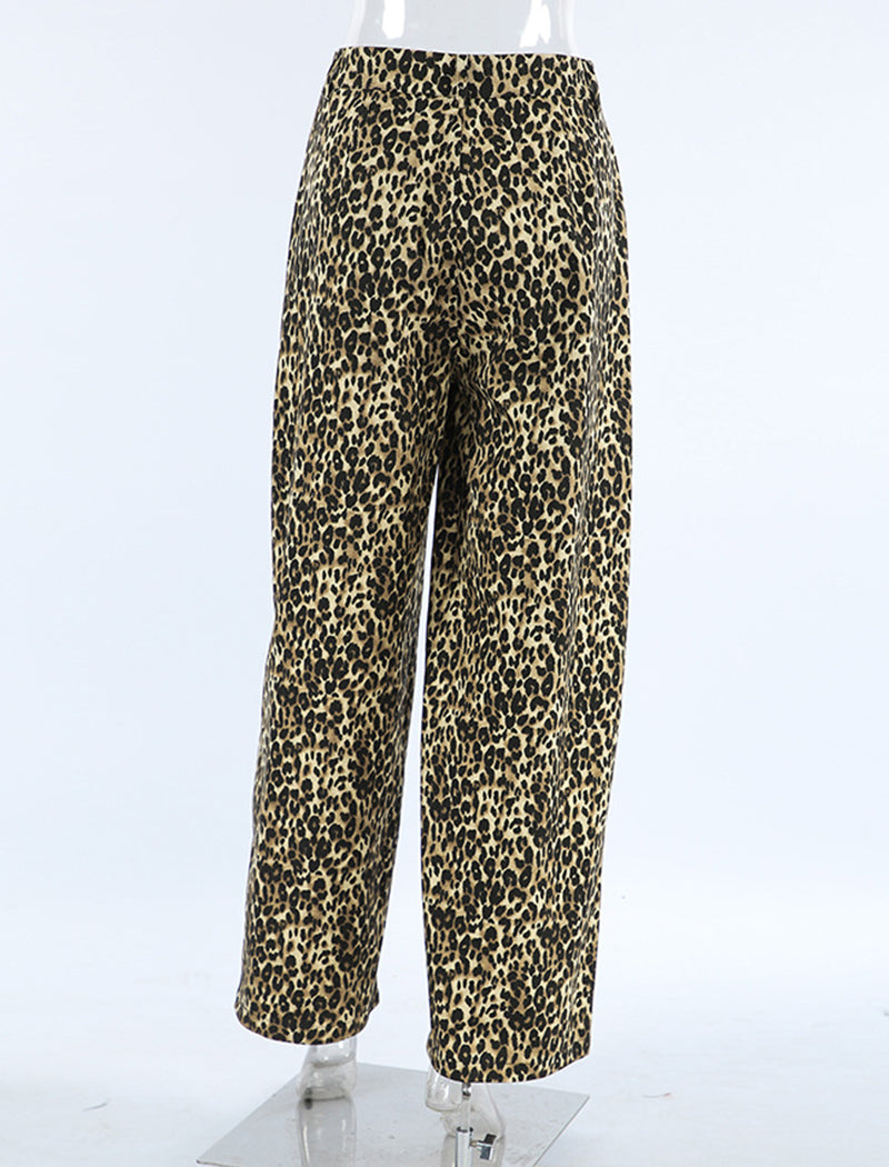 Vintage Leopard Print Pants