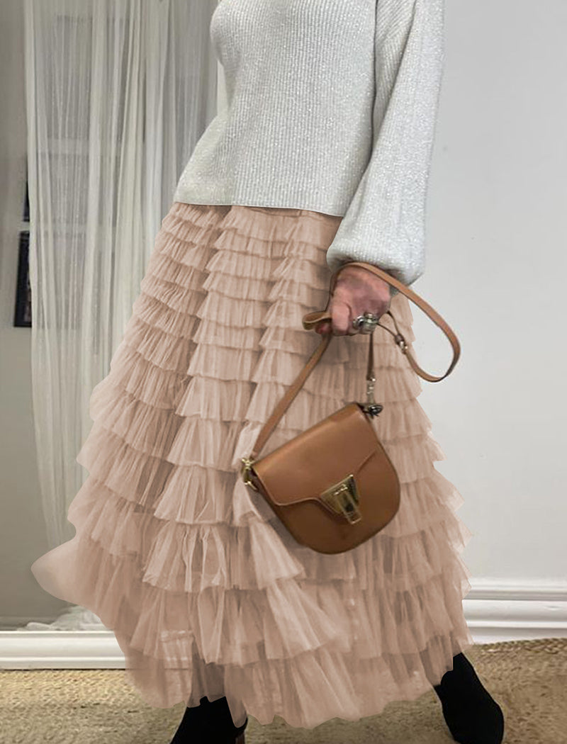 Layered Tulle Skirt