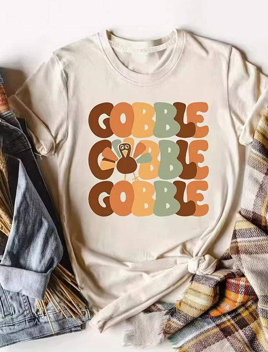 Gobble Turkey Graphic Tee