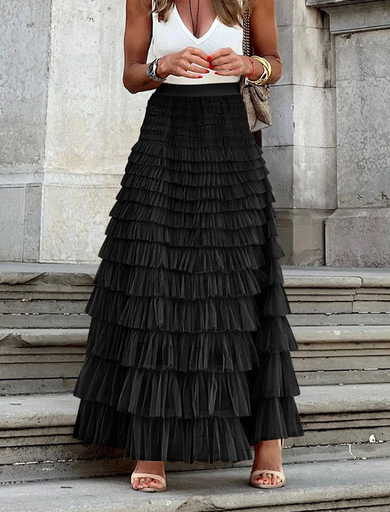 Layered Tulle Skirt