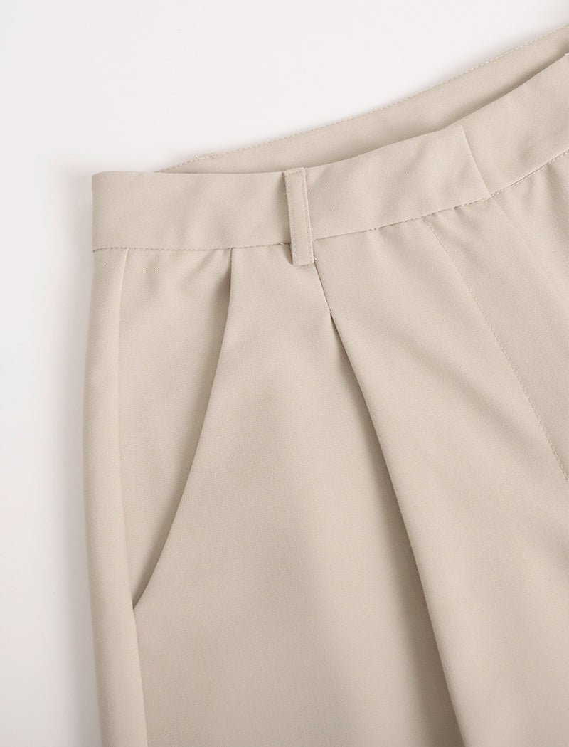 Straight-Leg Tailored Pants