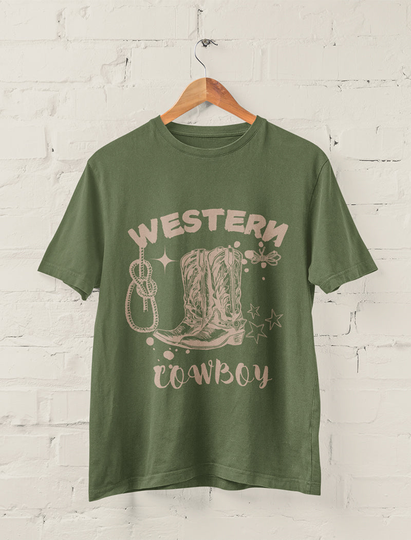 Western Cowboy Boots Graphic Tee