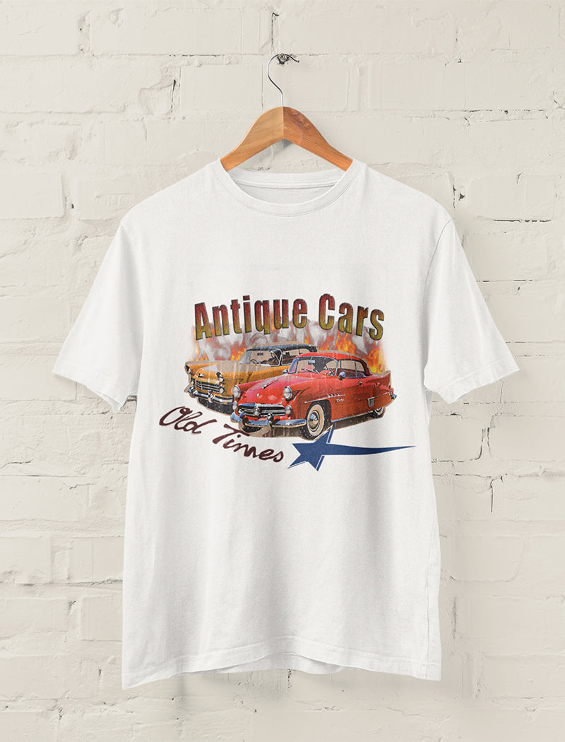 Fiery "Antique Cars" Retro Tee