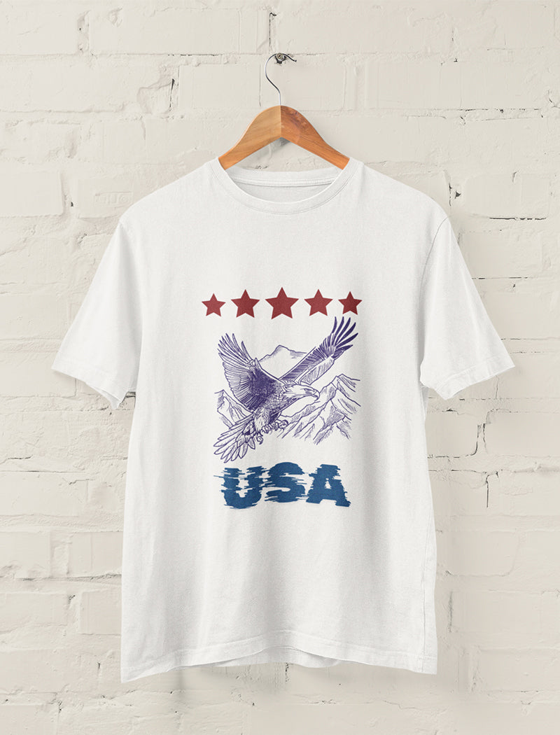 Patriotic "USA" Eagle Tee