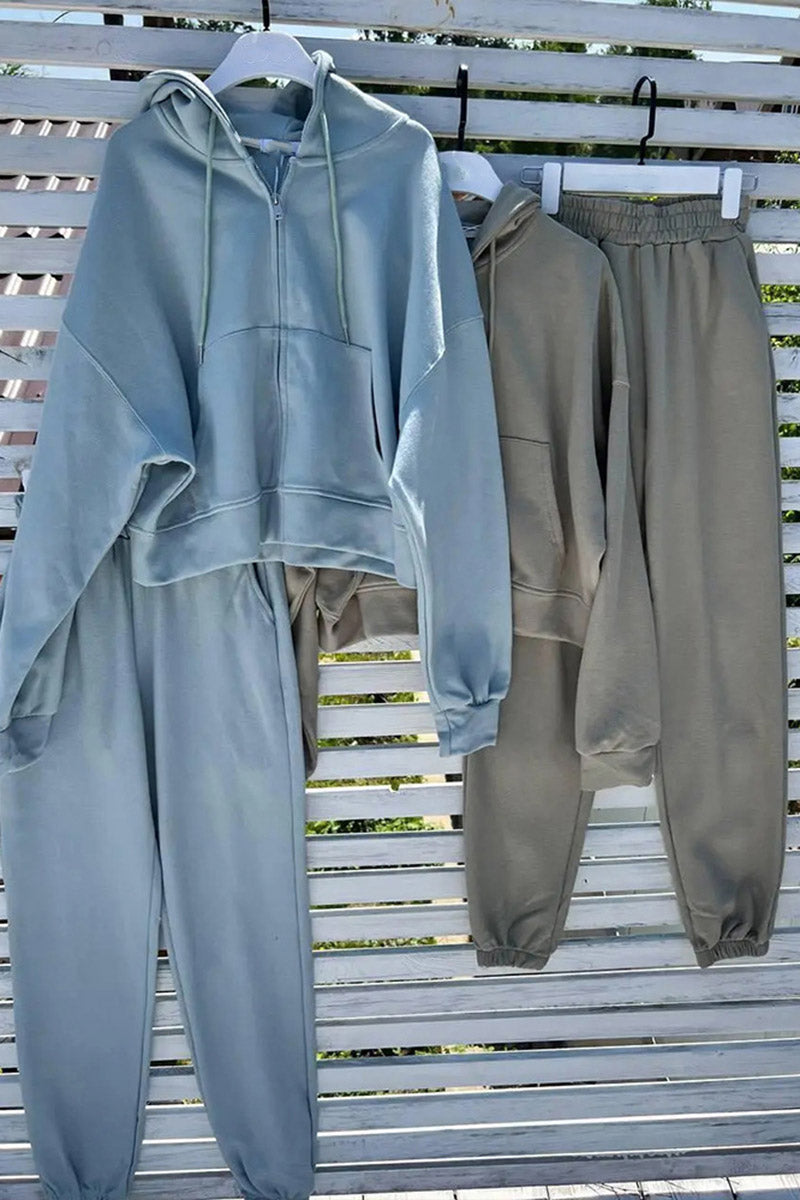 Relaxed Fit Hoodie and Jogger Set