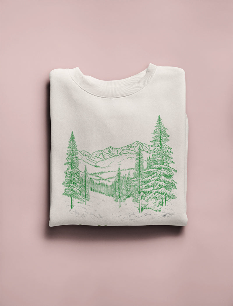 Mountain Print Casual Tee