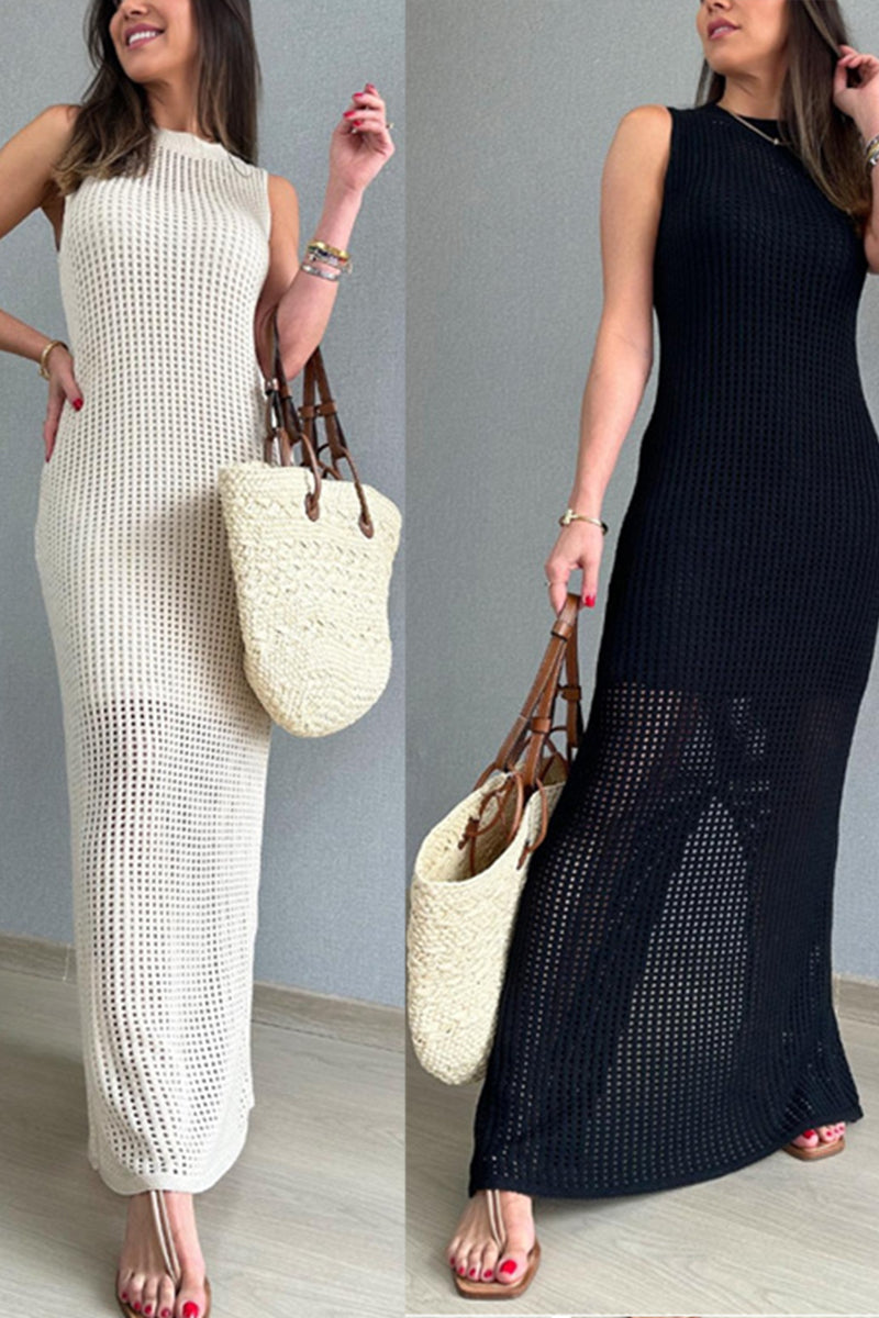 Sleeveless Knit Maxi Dress