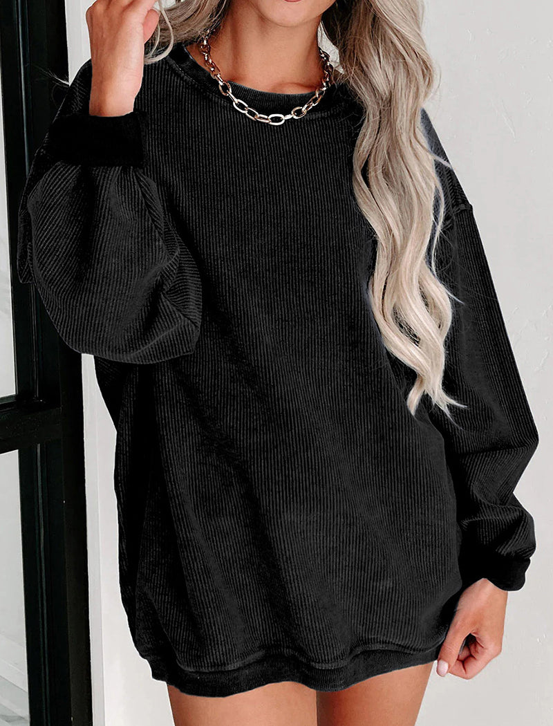 Casual Pullover Crewneck Top