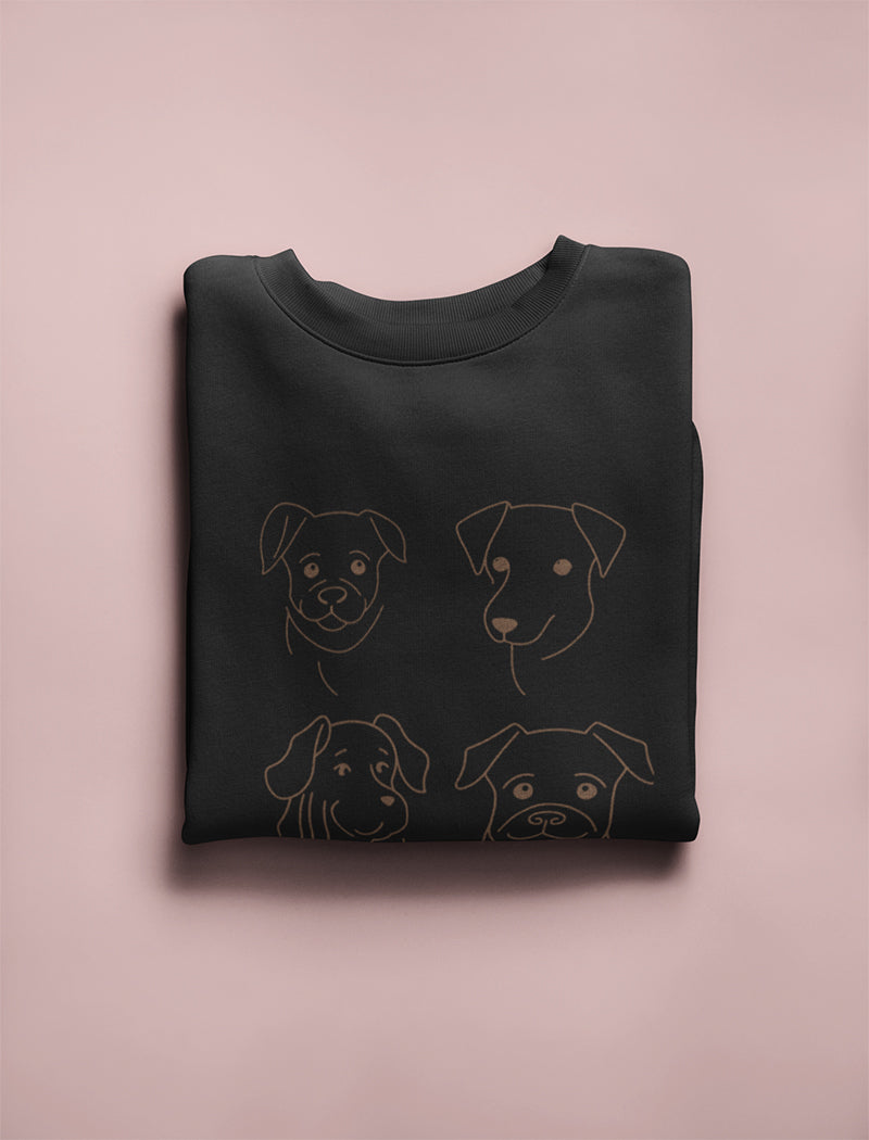 Dog Line Art Graphic Tee