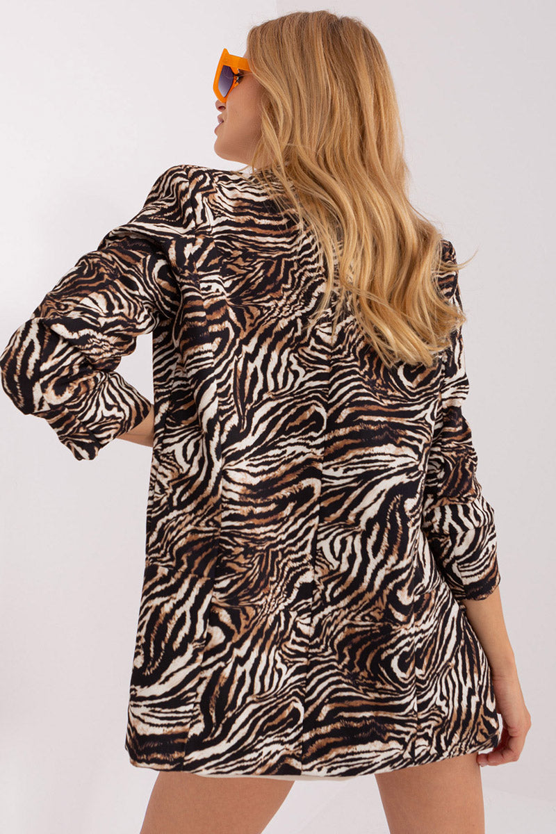 Print Open Blazer