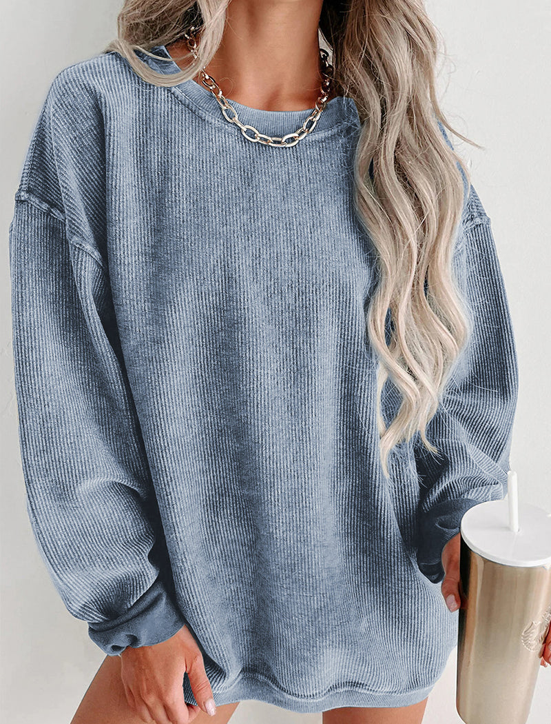 Casual Pullover Crewneck Top