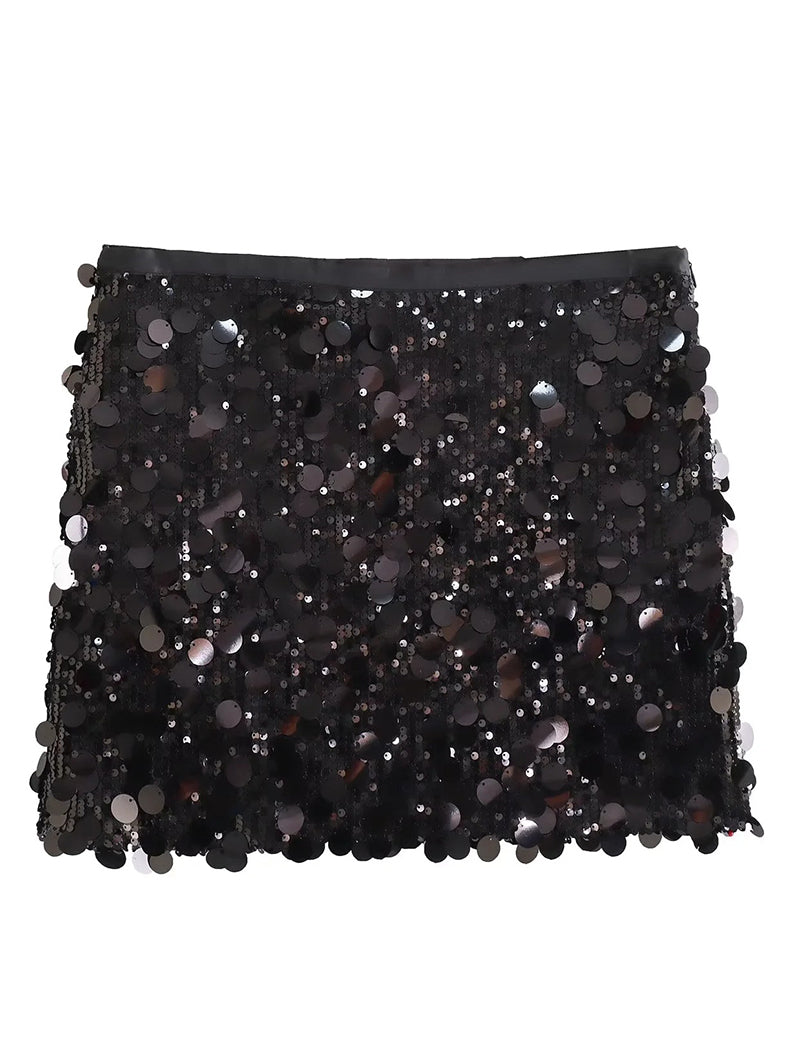 Sequin Mini Skirt