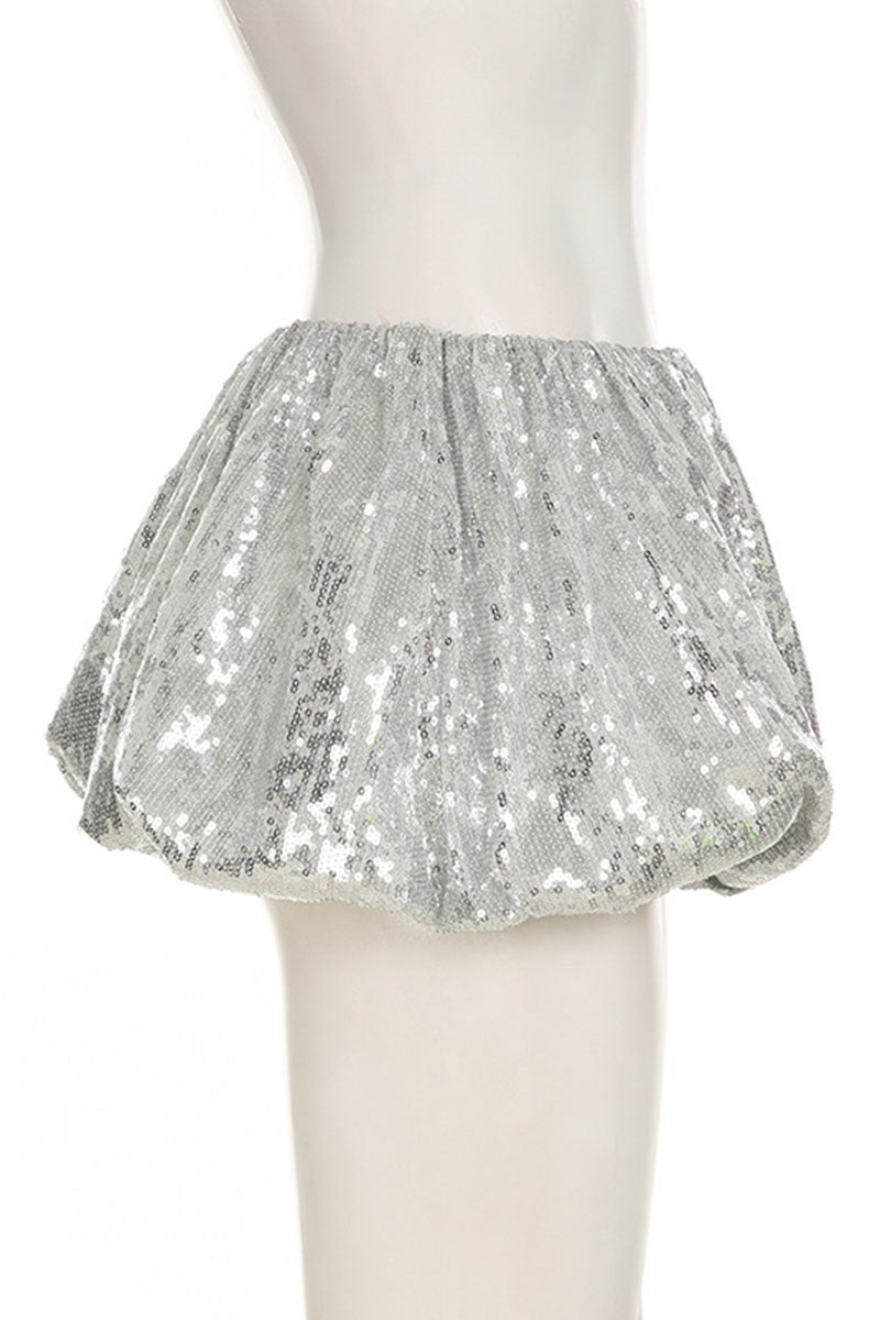 Sparkling Sequin Bubble Skirt