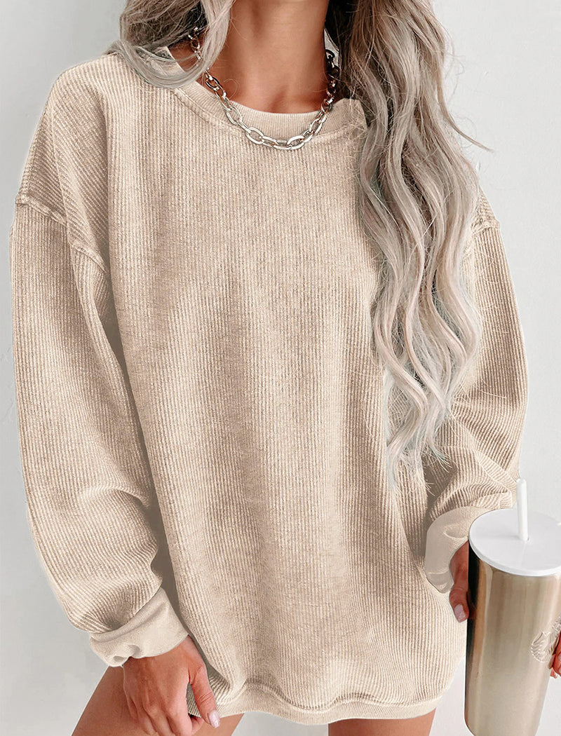 Casual Pullover Crewneck Top