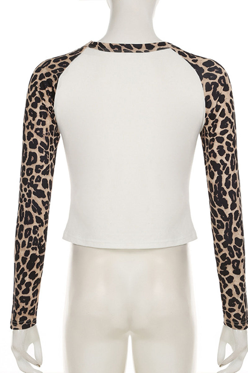 Star Print Raglan Sleeve Top