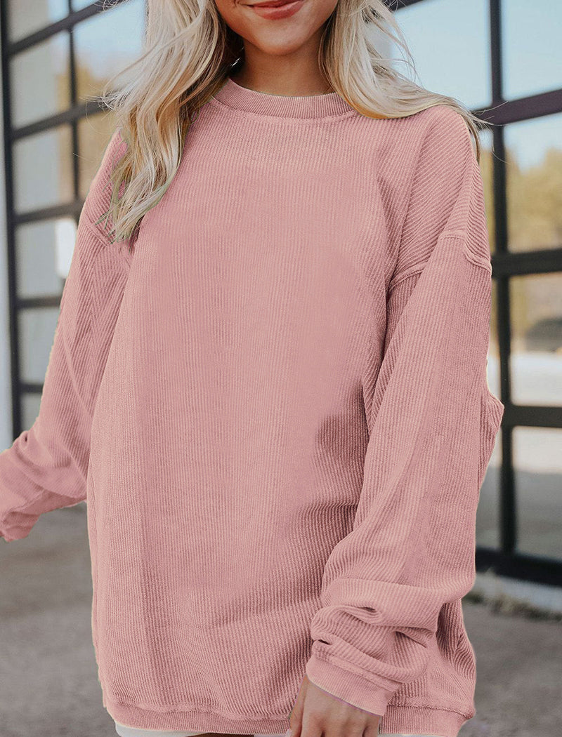 Casual Pullover Crewneck Top