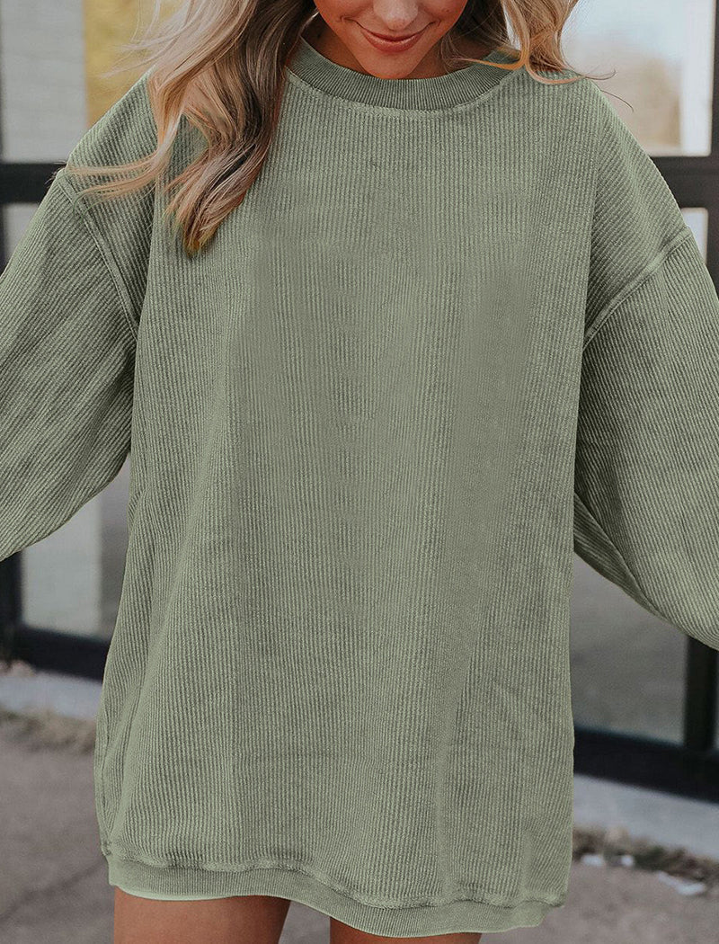 Casual Pullover Crewneck Top