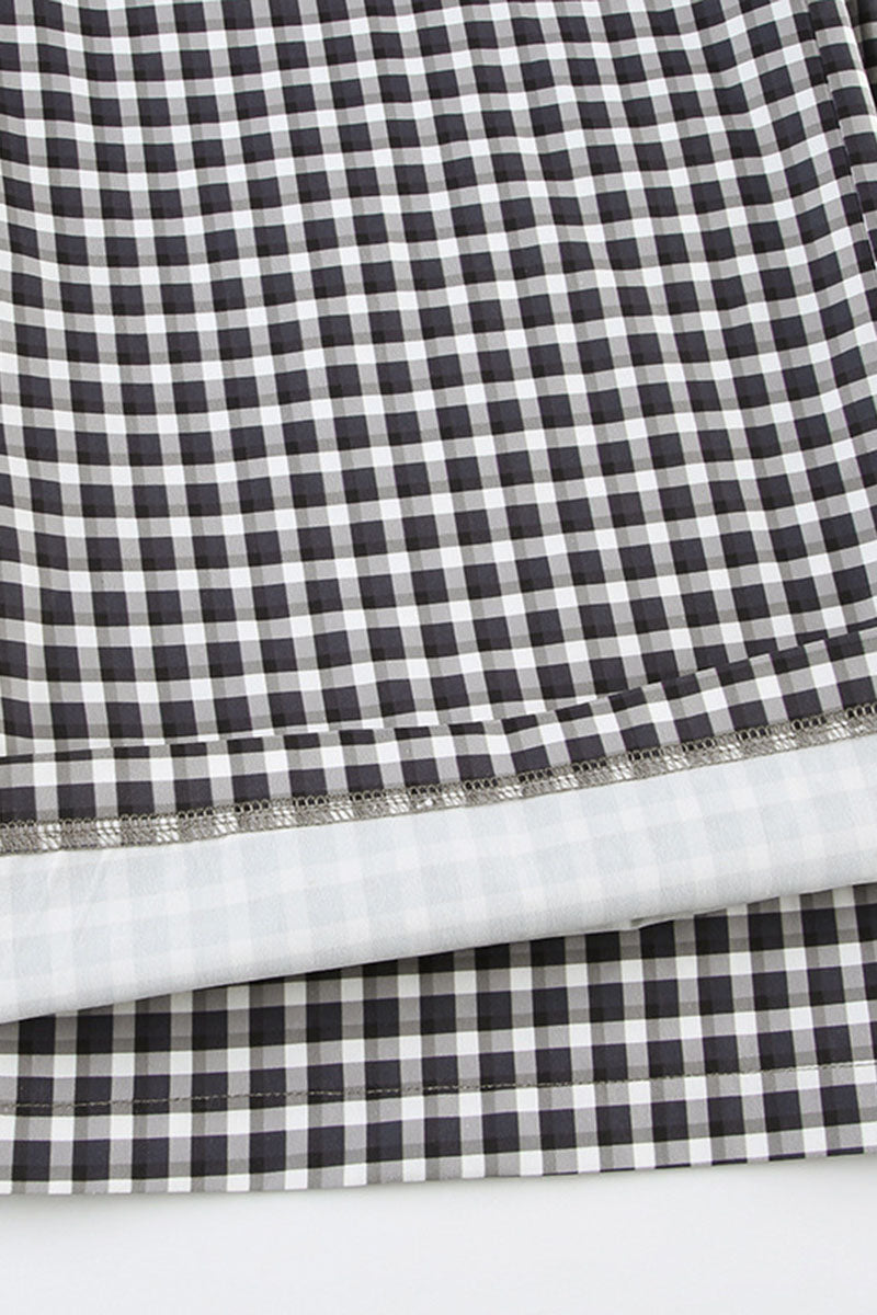 Checkered Drawstring Pajama Pants