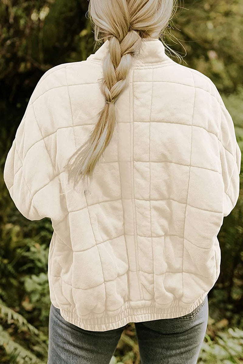 Quilted Zip-Up Jacket