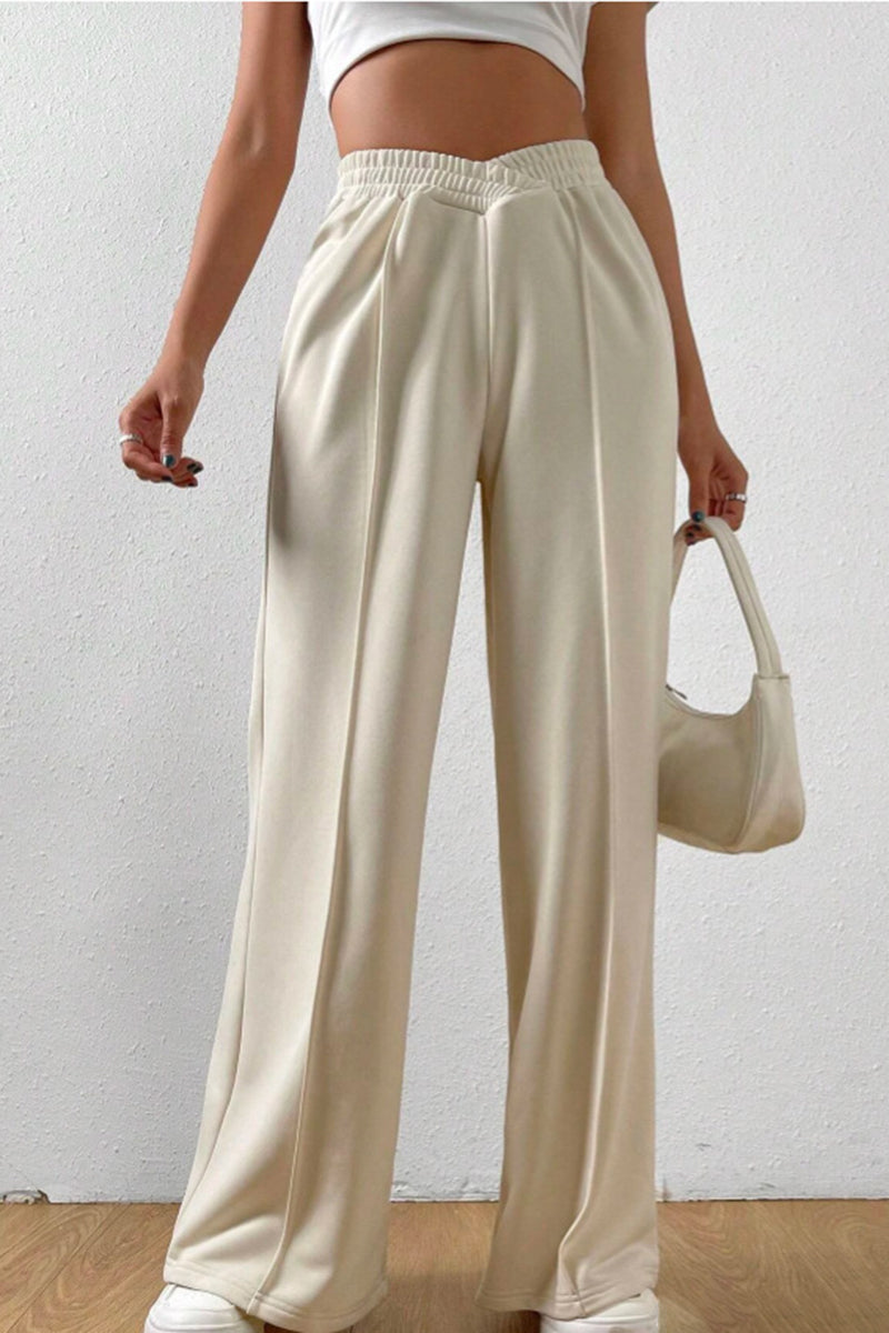 High-Waisted Wide-Leg Lounge Pants