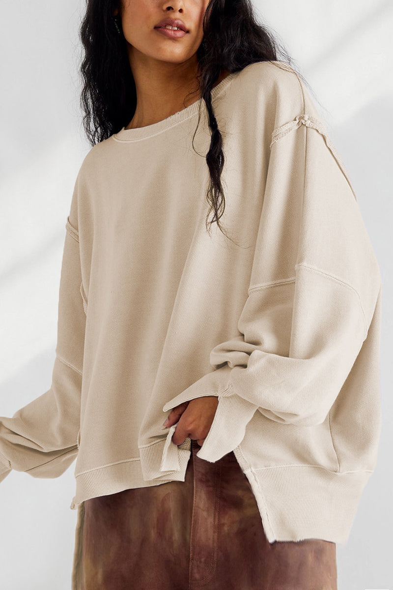 Dropped Shoulder Loose Fit Pullover