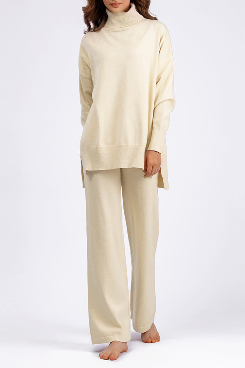 Relaxed Knit Top and Pants Set