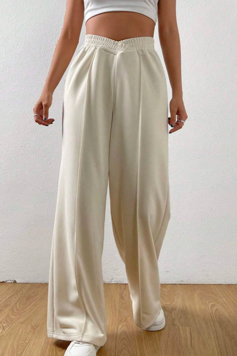 High-Waisted Wide-Leg Lounge Pants