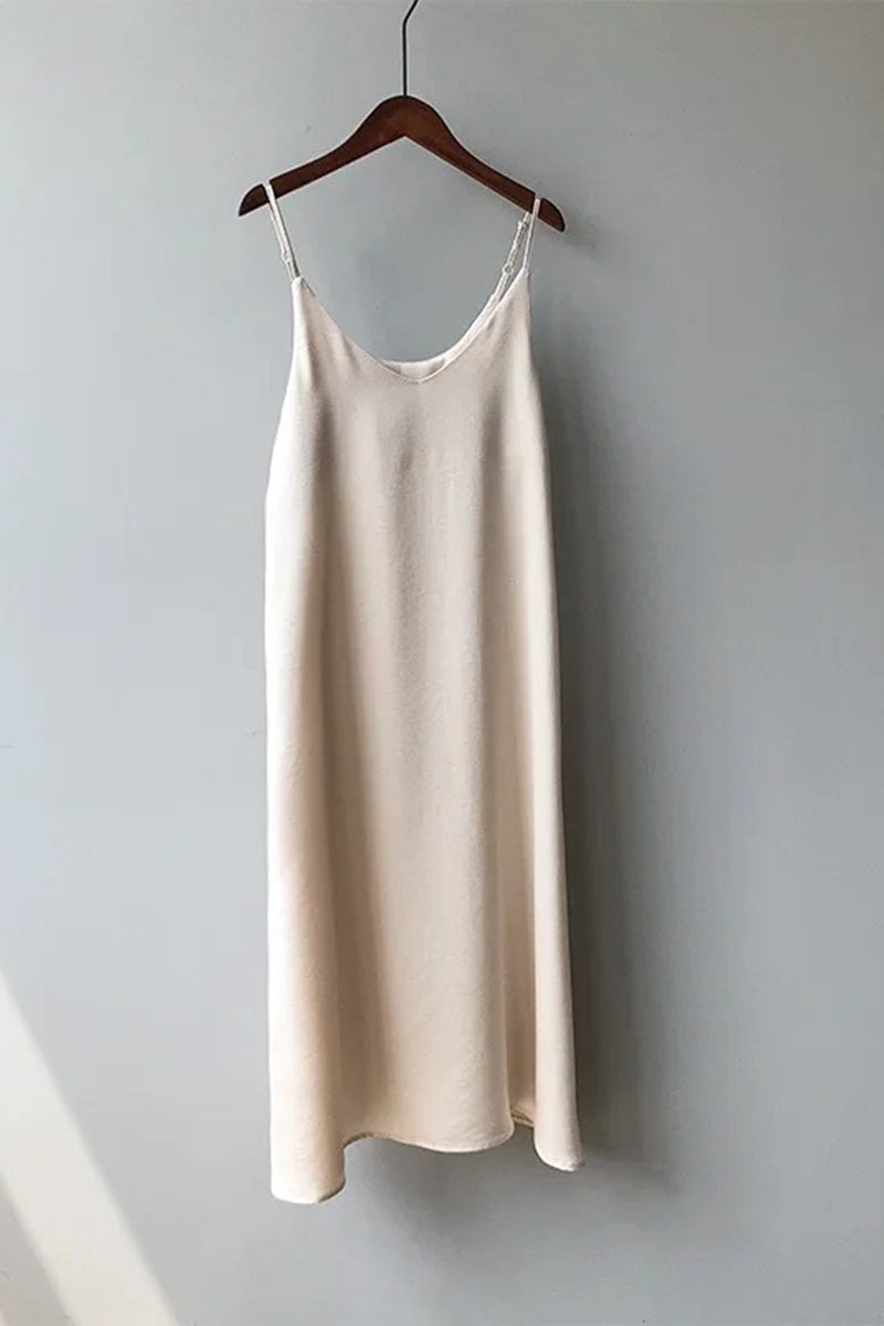 Satin Cami Midi Dress