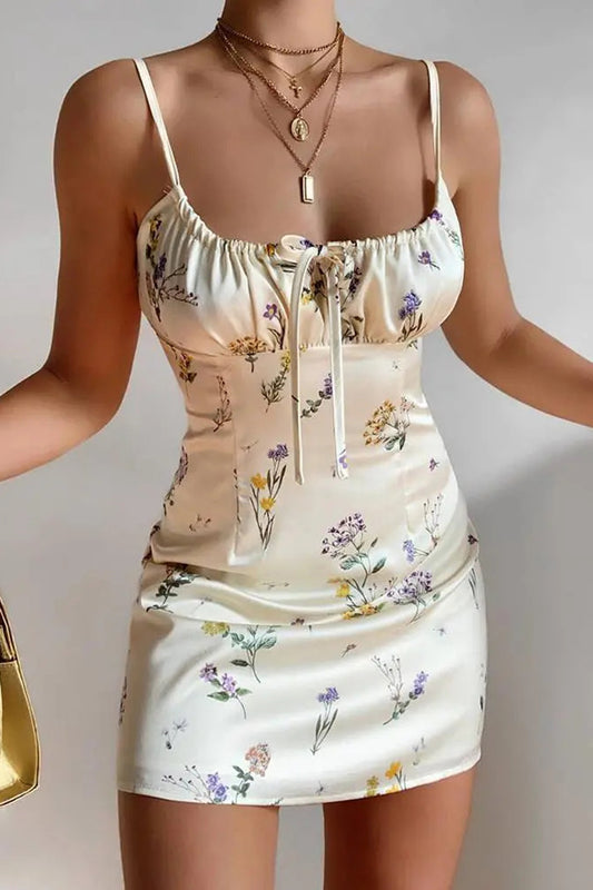 Floral Corset Mini Dress