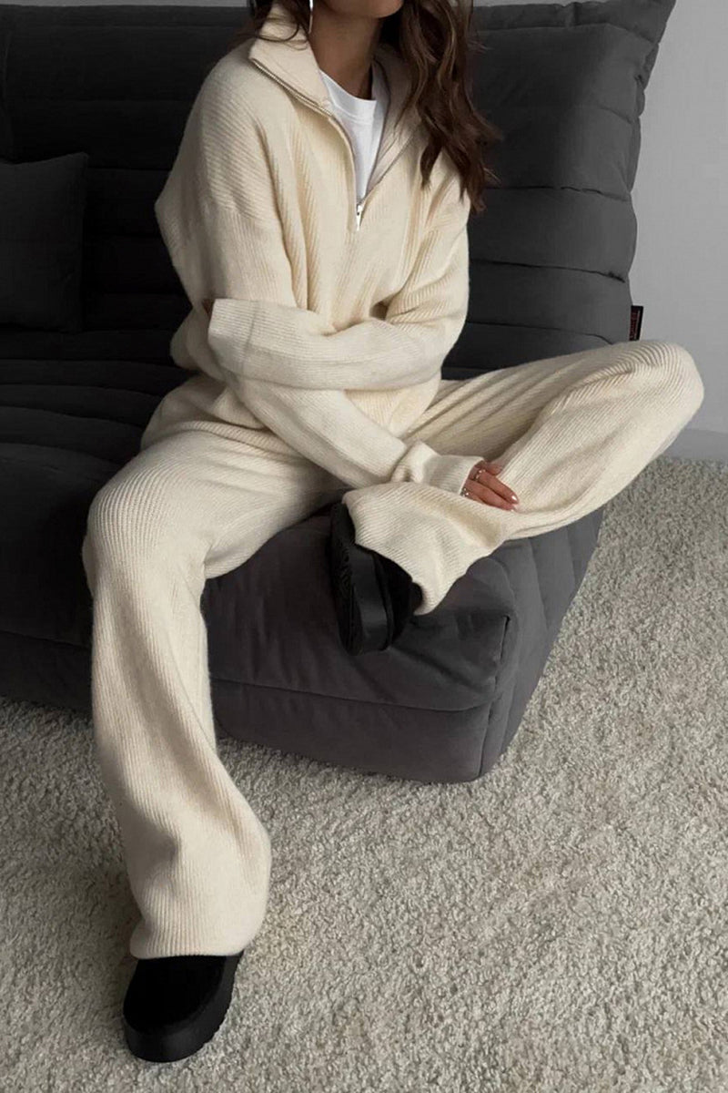 Zip-Up Loungewear Set